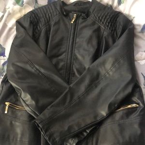 Faux leather jacket